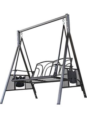 巴拿外马户千吊27338椅室外庭院双人摇秋椅艺成人荡内吊篮椅铁阳台秋千