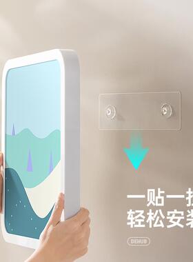 浴室SSY放衣服防水免打壁画收纳箱卫物生间壁挂孔折叠纳柜置收架