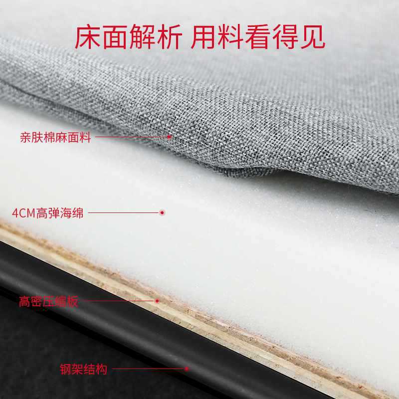 瑞仕达折叠床单人办公室躺椅家用陪护午休床午睡床简易硬板木板床