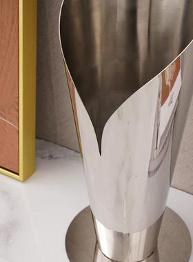 约餐现代轻居奢家客厅桌干花束花瓶插花器样板房间简装饰品baoche