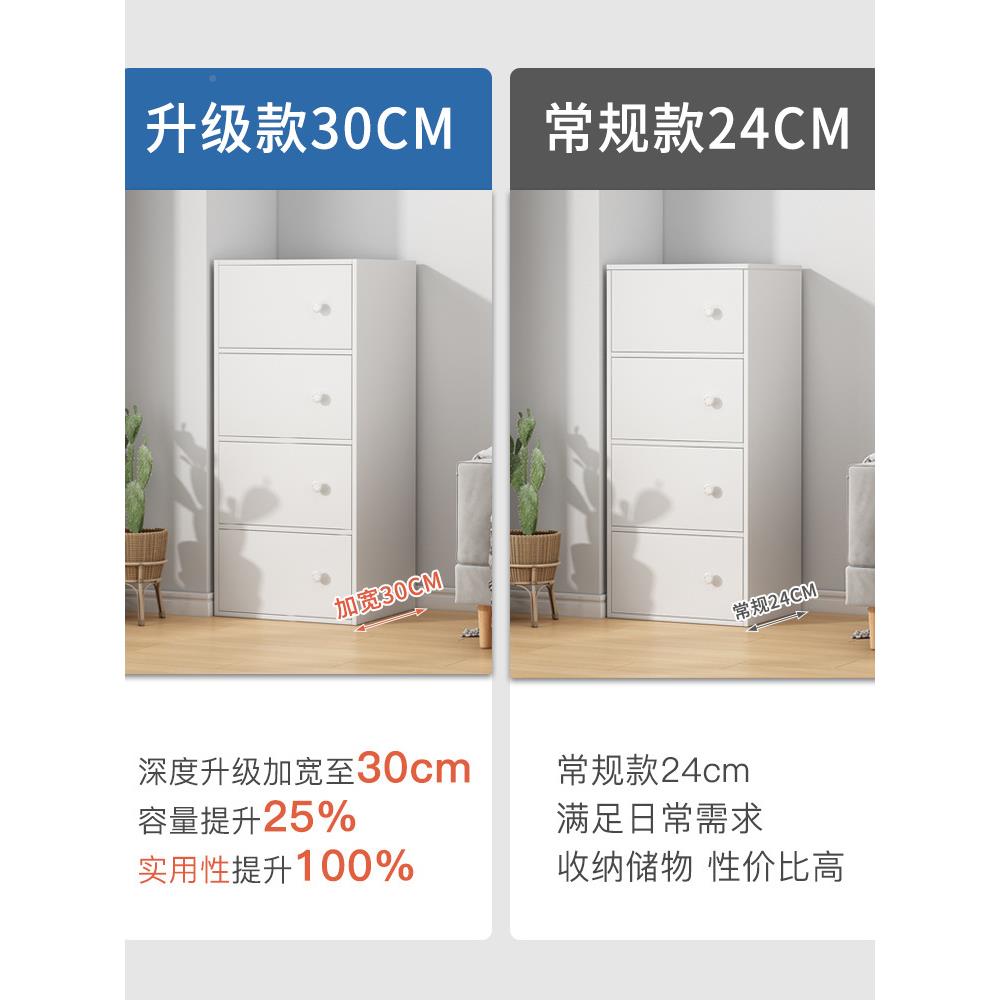 架置格物架落地多层卧368室靠墙收纳柜飘窗夹柜书家用转角缝子架