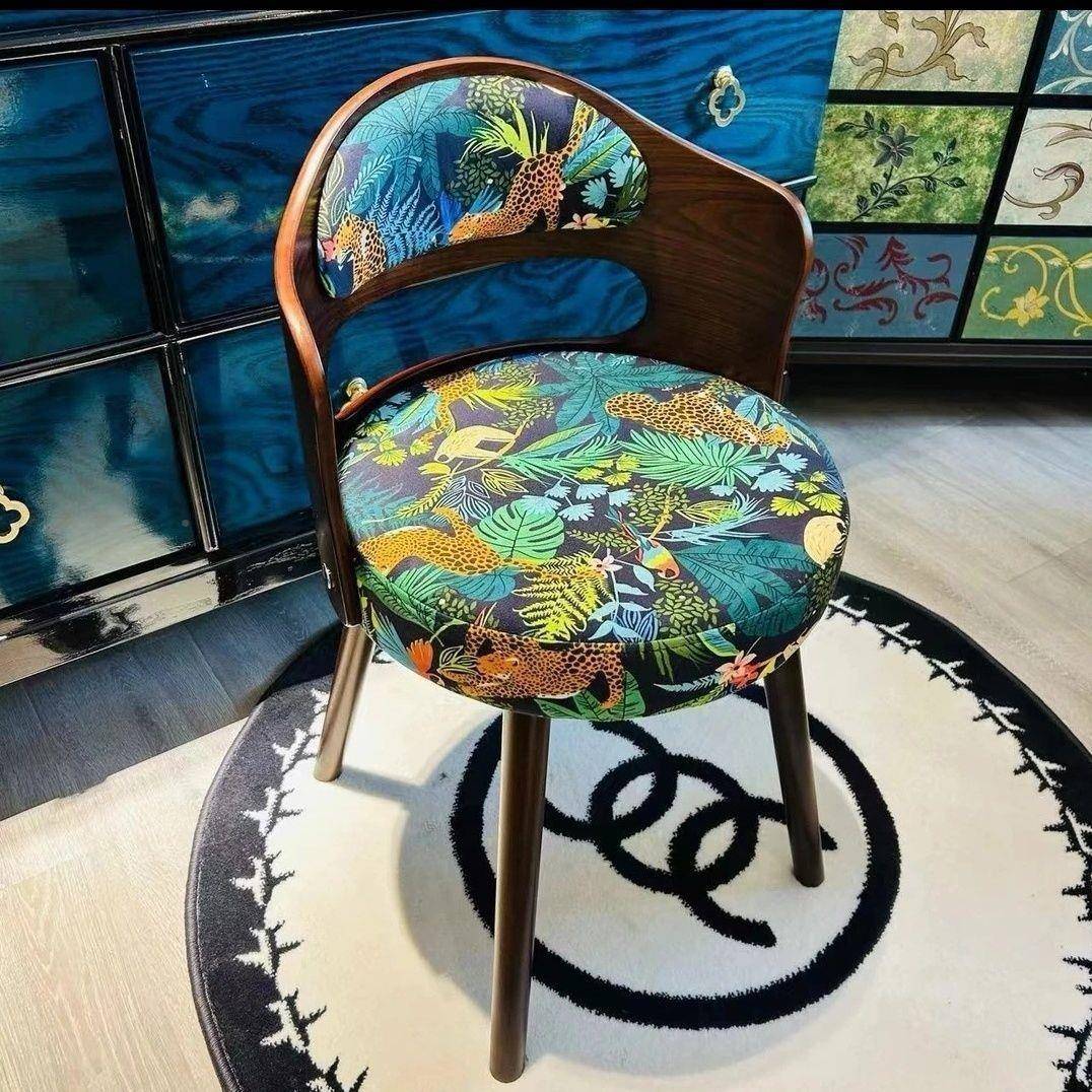 实学木家用书椅电桌脑椅凳子梳妆rweyeryr台凳子化妆儿童习椅办公