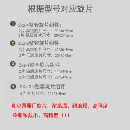 家直厂供2x型旋片式真空泵滑片刮配z件耐腐耐片用泵头365气泵