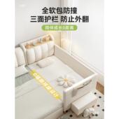 儿童床男孩孩床边加宽拼接床大可睡软包床拼人接yd001储物婴儿女