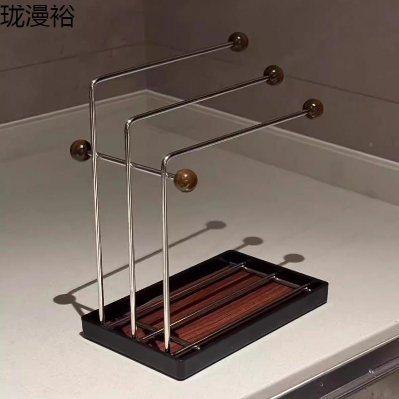 中风抹布沥水架创意高颜值76ZwA4tZ毛架巾物厨房洗碗池台面家用收