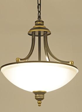 美式餐吊15309厅吊灯单简约头吊灯田园灯具灯楼梯吊灯阳台过道灯