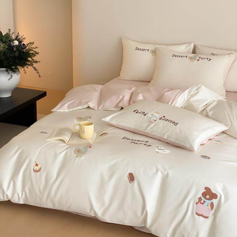 乐萌全棉通刺长绒棉绣012四件活套被套床单卡四季款床上用品性印,床上用品,床品套件/四件套/多件套,淘宝优惠券,粉丝福利购,淘宝优惠卷