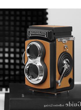 简约现代古相摄机拍摄5168823影道具模复型书房书柜桌机面软装饰