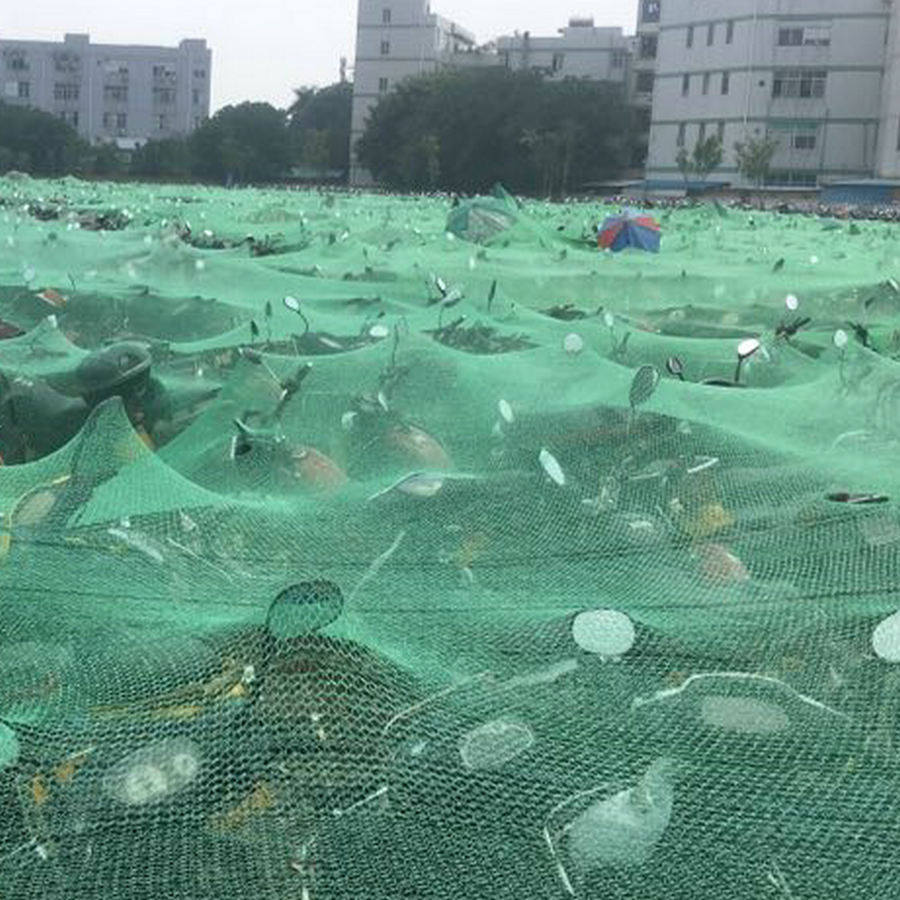 防尘网街道马路施工盖土抑尘网建筑材料余坭防航拍覆盖网编制厂
