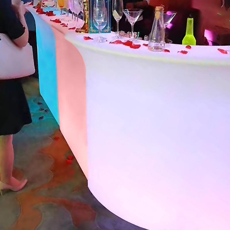 户外防水发光吧台台KTV室外可移酒吧餐厅前清吧动调吧台酒桌椅台