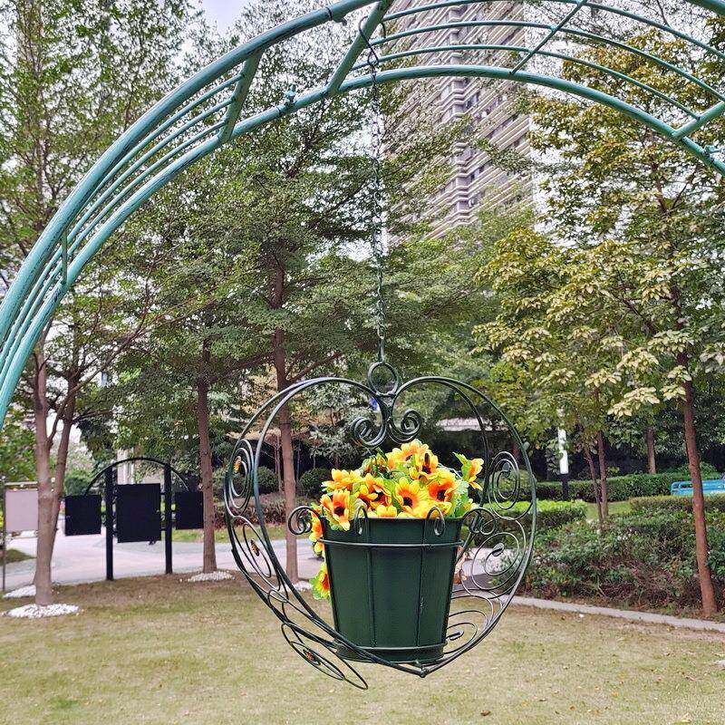 铁艺吊#056花悬挂式铁盆盆链挂钩秋千垂吊栽花绿篮植置物阳台庭院