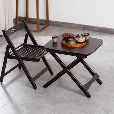 折叠小桌子方GZ-折叠桌桌户外露营便携式茶几实木台迷你休闲阳网