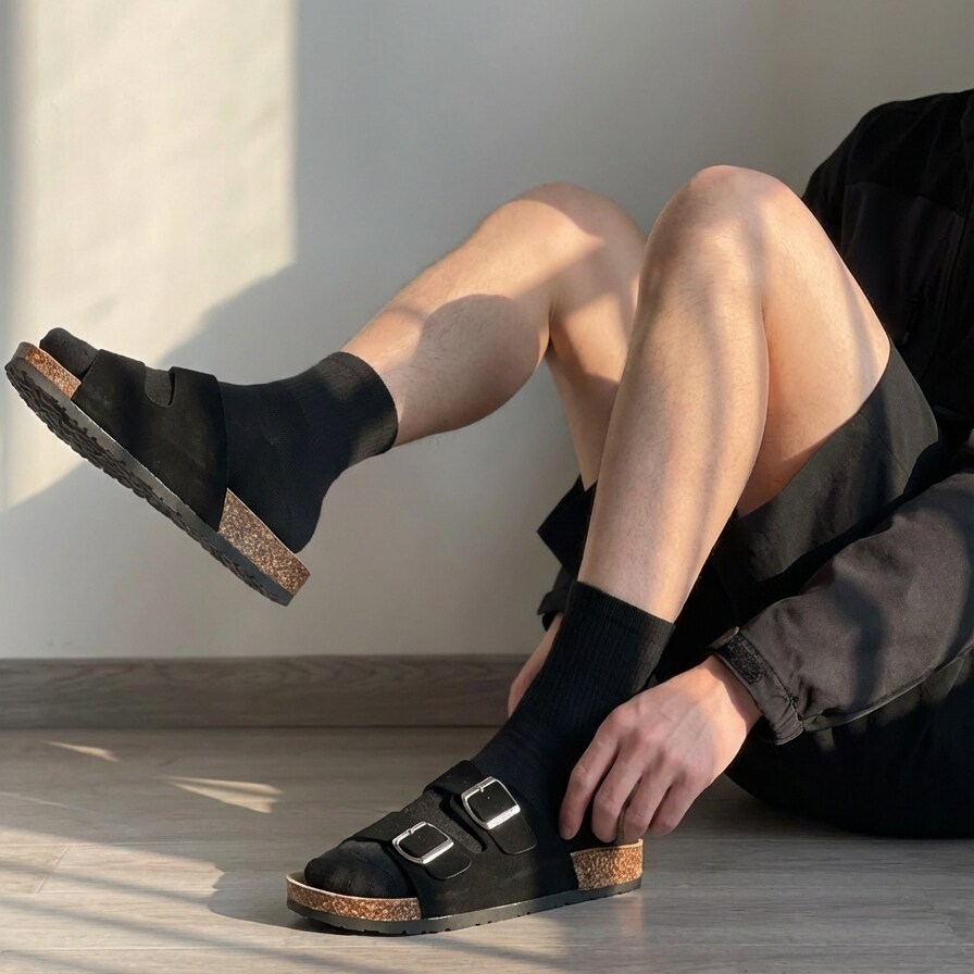 2026男士夏季凉鞋外穿高级感图片