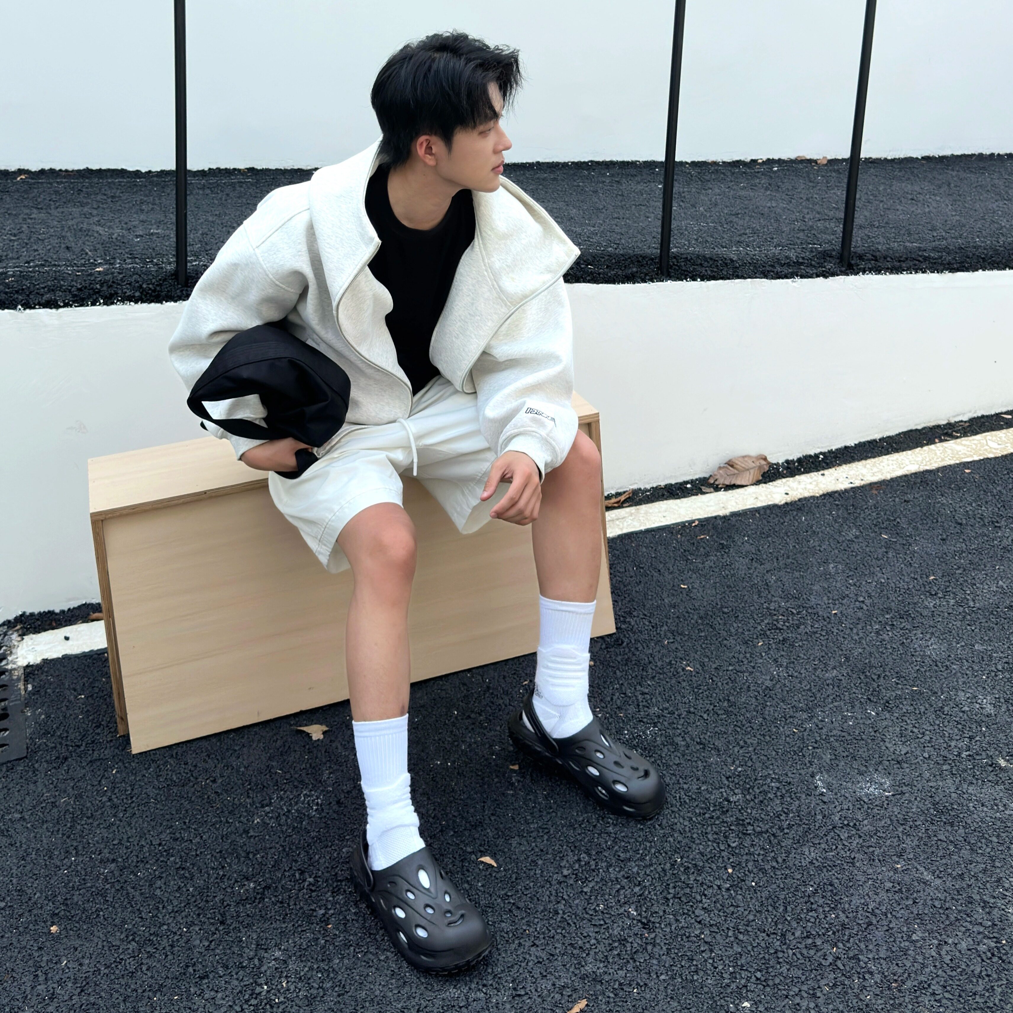 户外好穿的洞洞鞋男软底踩屎感