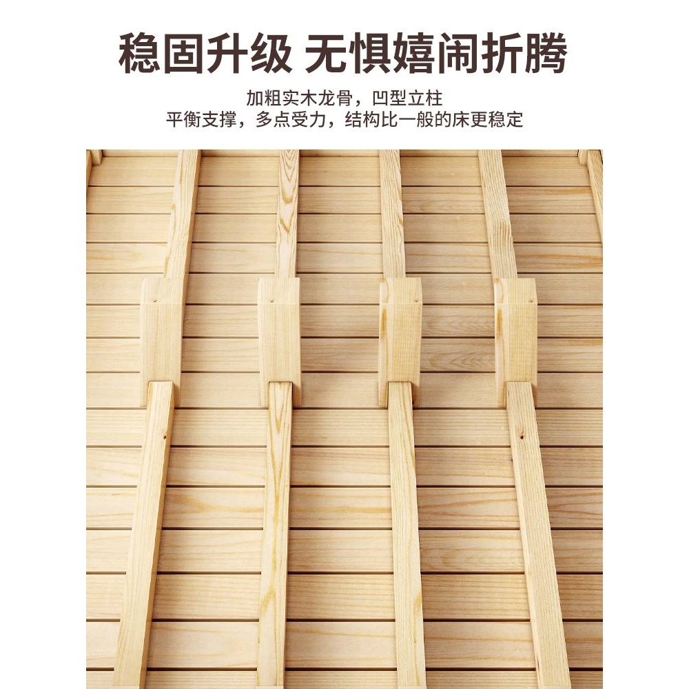 1米2单人床排骨架床架成人1米8床双人床家用卧室出租房床架子重吴
