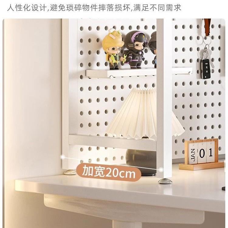 示桌面置物书架架书桌见详情收纳桌子洞洞板层多装饰电脑桌双层展