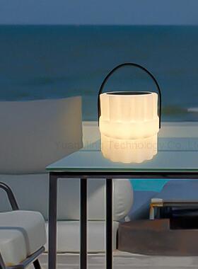 夜便捷式太阳手提灯现34885代简约小卧灯室外花园庭院灯室客厅能