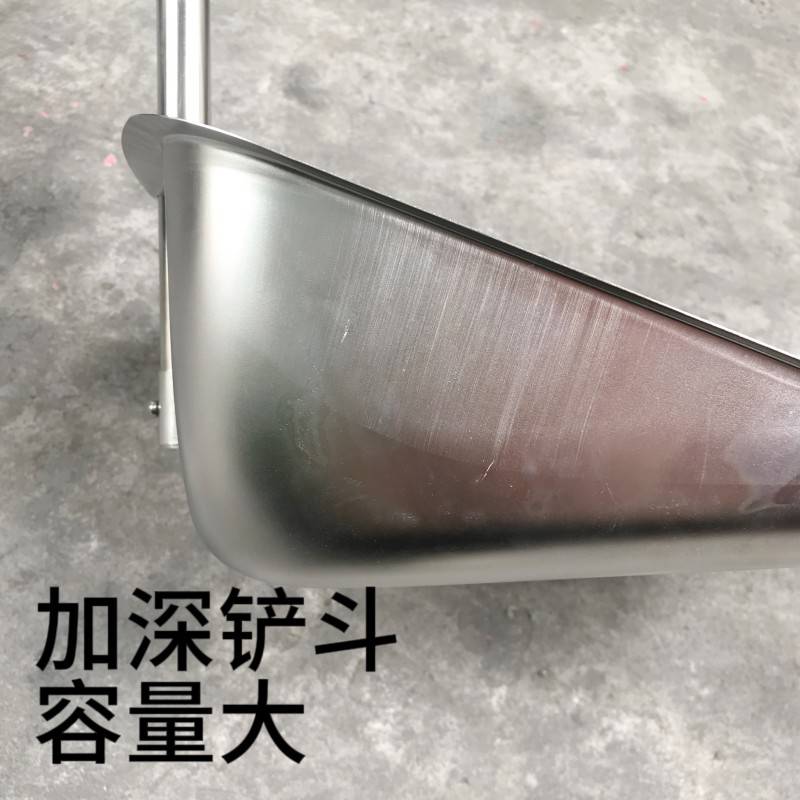 垃圾铲撮子家用加厚不锈钢单个扫把簸箕撮箕室外畚斗铁特大号簸箕