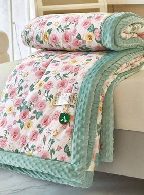 202被5新款全棉豆豆绒被IHM子冬季加厚保暖春秋被芯儿童双人宿舍