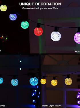 跨境亚马逊新OUB品gAPP幻彩G40灯串庭点控院灯串遥控A幻PP彩40灯