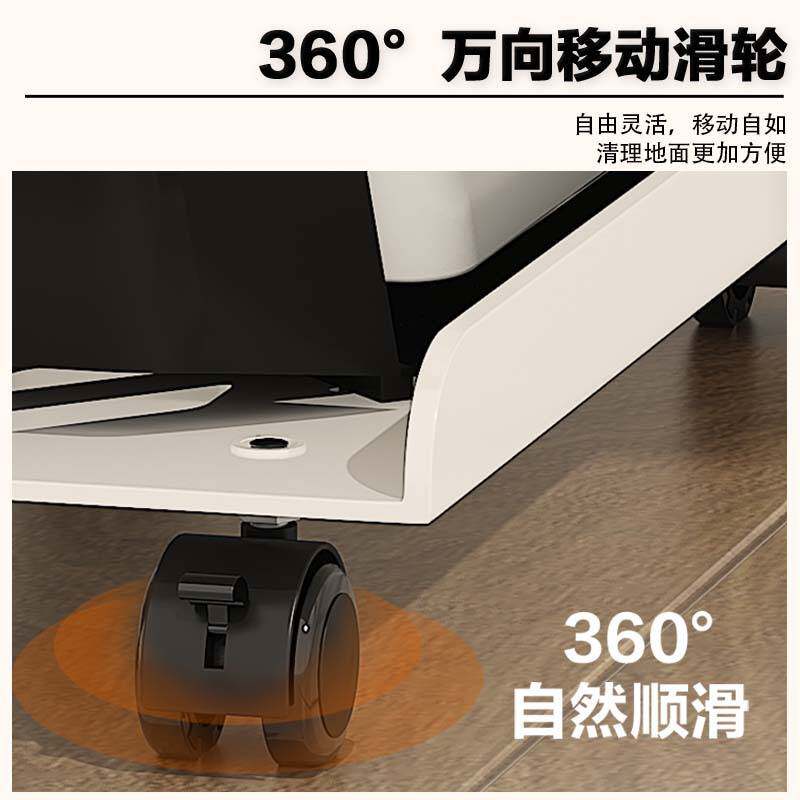 电脑主机托架带滑轮置物架支架办公室托盘可移动机箱底座家用台式