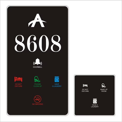Custom Hotel Guest Room Number DND Switch Digital Doorplate