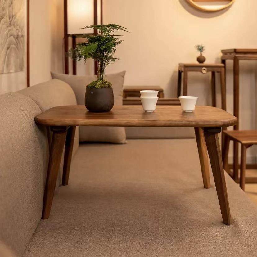 黑胡桃木飘窗家用轻奢矮日桌式桌小茶几实木子炕几小茶桌窗PUW边,商业/办公家具,茶台/茶桌,淘宝优惠券,粉丝福利购,淘宝优惠卷