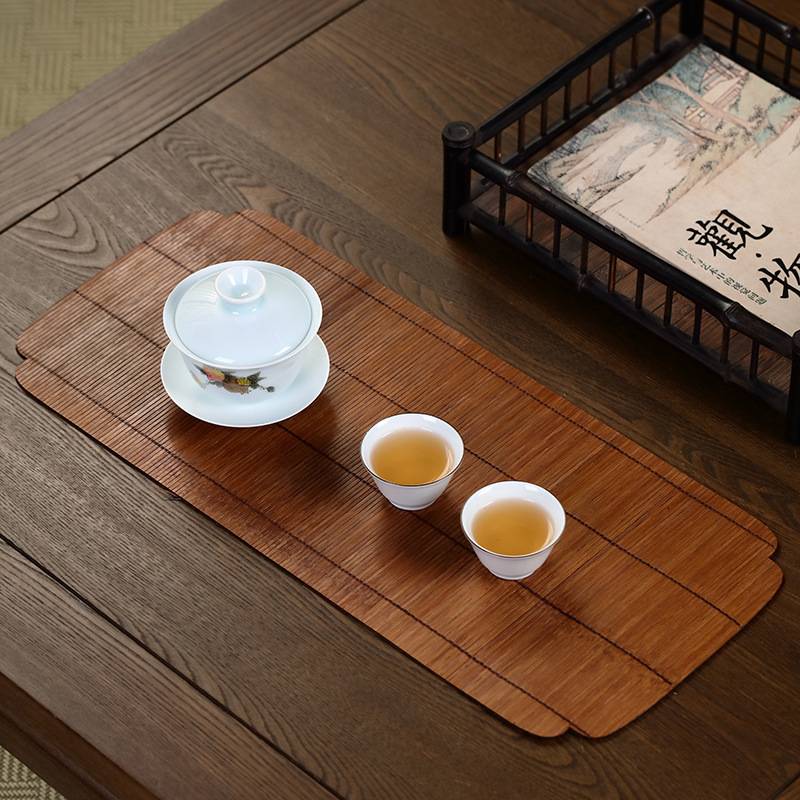 竹编茶席干泡茶垫茶道点茶榻茶具配件茶盘垫子餐具大漆手工精