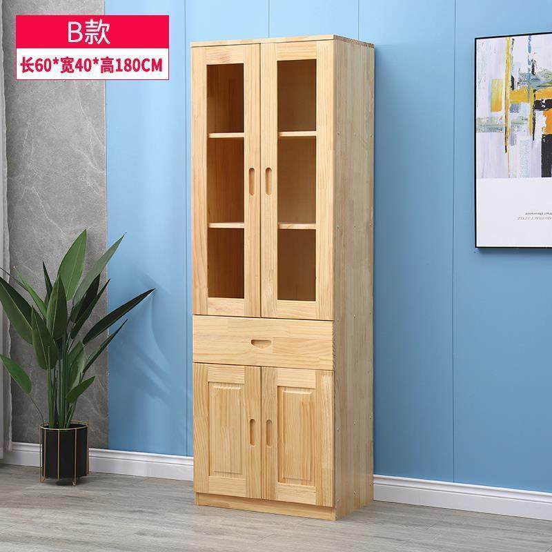 包邮餐柜实木茶柜松水木DJY餐厅家碗柜酒柜具储物柜厨房微波边炉