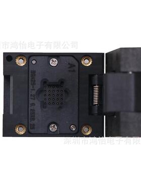 计BGA25pin塑胶翻盖探针测座间距1.27mm设尺.寸6.25*试6HCF25mm夹