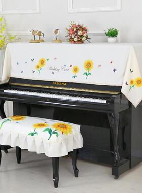 大气立巾式钢琴白色盖防ALAL7545尘罩琴罩电钢琴法半罩简约端式蕾