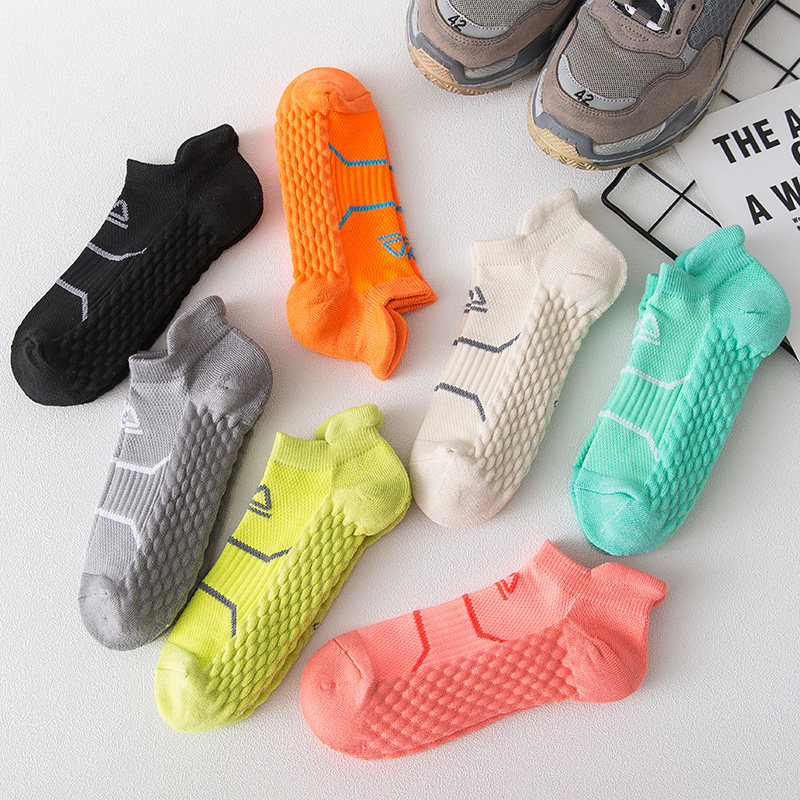 毛巾底运动袜男士短袜吸汗防臭篮球袜低帮浅口船袜加厚女跑步袜子