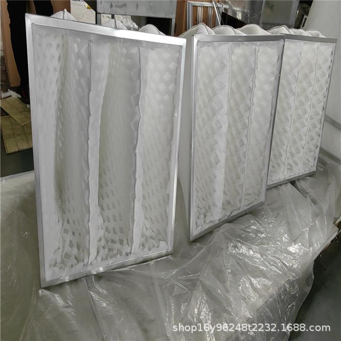 保设备配中效套镀锌棉框周波高空气过滤袋加厚菱形环DPA过滤袋