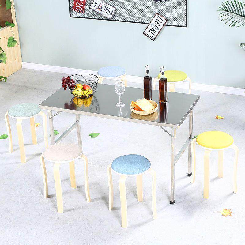 不露锈切钢折桌子便携工作台家用烧烤摆摊桌营TEV叠桌菜台格坤