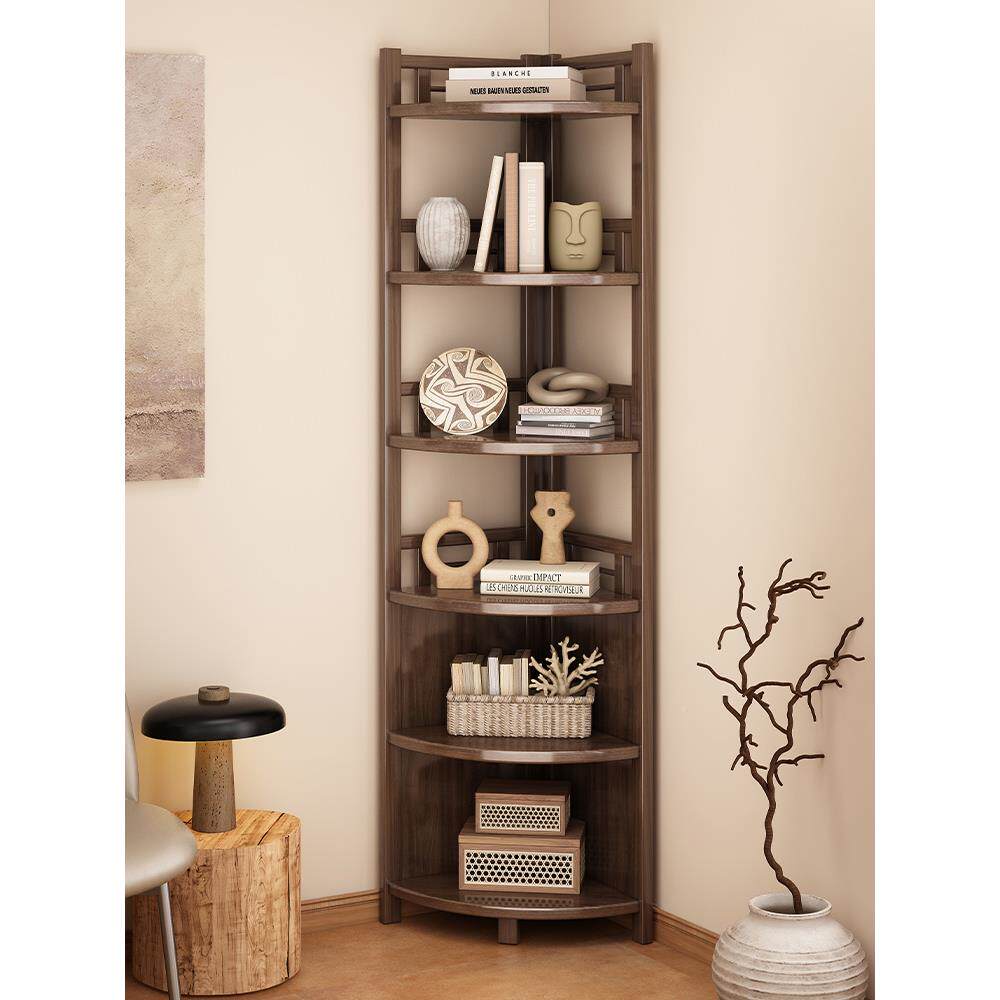 置物多架层收纳架墙子客ZHUANJIA墙厅落地转角三角形角边靠墙柜厨