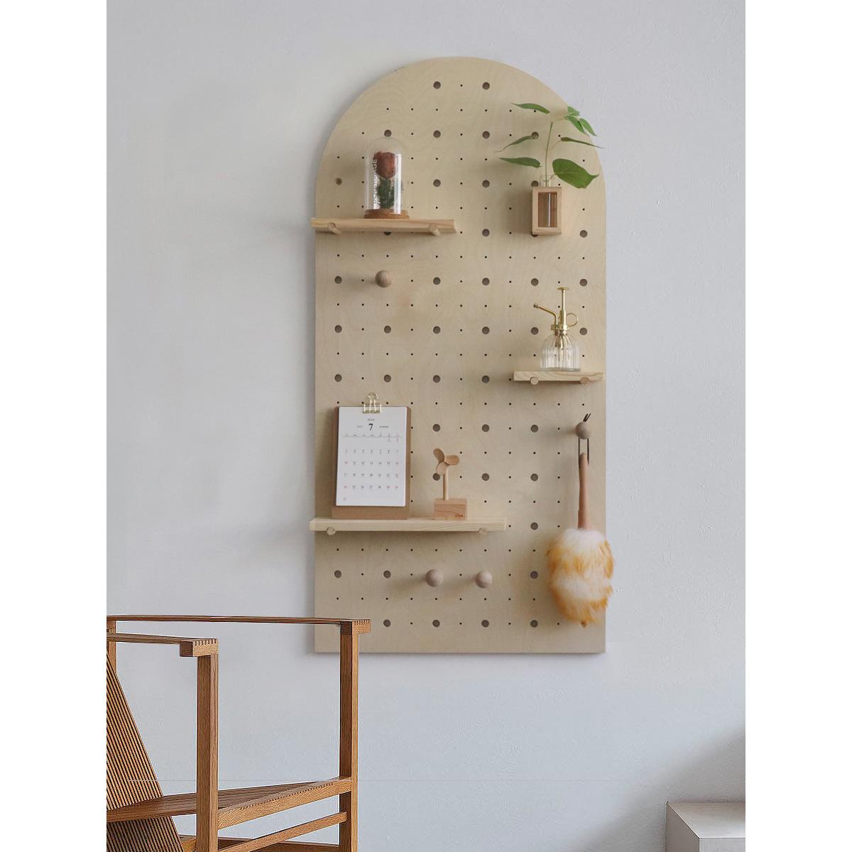 EQ4板关F木质门洞洞玄门口衣拱帽置物架墙上挂钩壁挂钥匙F768JS6S