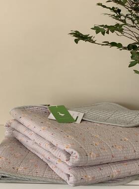 韩HT卡司莫莫代尔单床盖绗缝式夹棉夏天凉感透气软床垫榻榻米炕盖