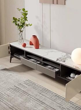 DD电Y储SGY视柜新现代简约岩板茶几电视柜物组合小户型网红意款式