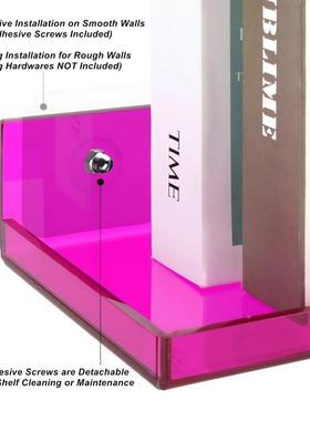 亚克力挂墙21758悬居浮置物架家客厅宿克洗手间民客厅亚力置物架