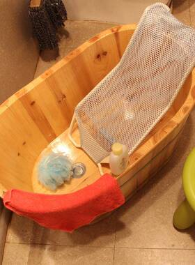 木F5M16766洗泡澡桶幼儿桶全身家用儿童澡木盆实木宝宝泡澡桶婴母