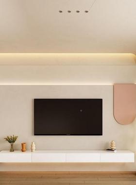 2025上墙电视柜现代约悬空电视柜悬柜挂式REZ悬浮电墙小户简型客