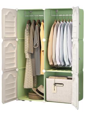 简易LWP衣柜出租家房用卧小室型舍组装布衣橱结宿实塑料收纳储物