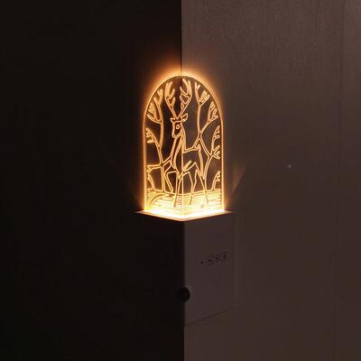 亚力城小夜灯夜墙角小夜灯房间客克厅走692廊氛围智能堡感应充电