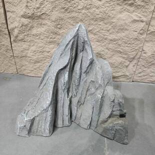仿真玻璃钢石头石件庭院花园装饰ZJSZ8862岩石虎劈石摆石林峰
