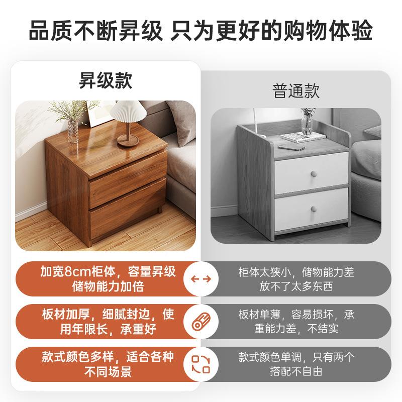 小型代床头柜纳简约现卧室床头架置物床边柜12.17-ty出租房用收柜