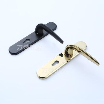 生约现代简室内PVD黑色静音房门锁家用型卧室M606-20-执手锁卧间