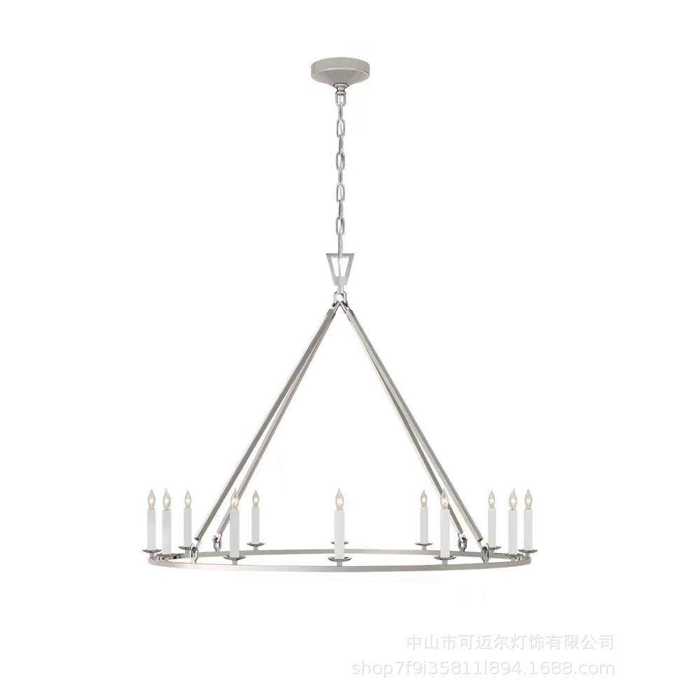 美T-4125式轻复古餐卧厅室衣帽间梯楼铁艺吊灯简约现代中古典奢书