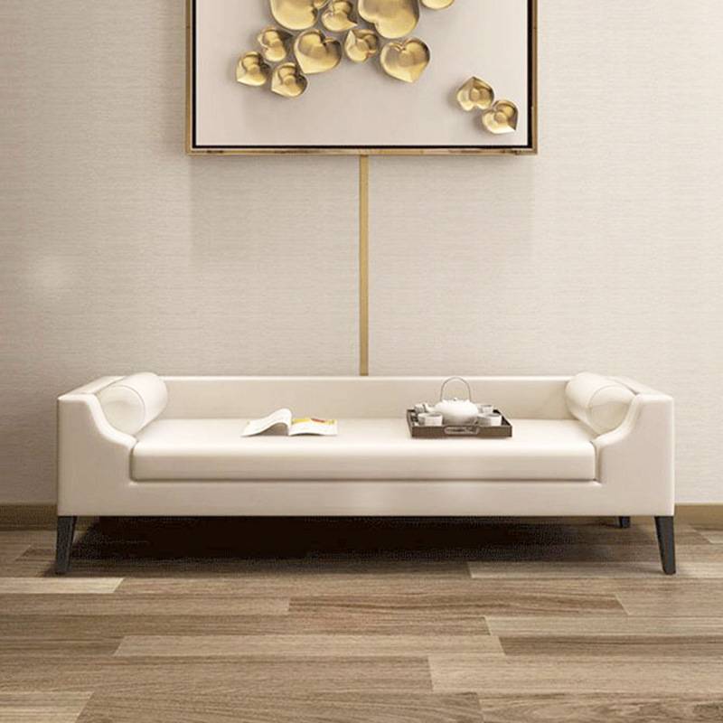 HF2X新中式床尾凳布艺卧室简约床头凳美式床边塌床尾沙发设计师床