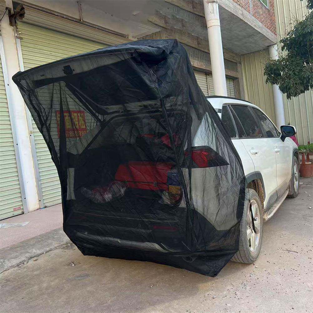 汽车防蚊虫窗遮阳帘车载帘门磁性磁后吸后车备箱网纱191纱窗尾门