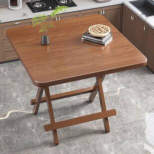折叠桌子家用摊桌户吃饭便JCY携圆桌摆方桌简易小户餐型出租房外